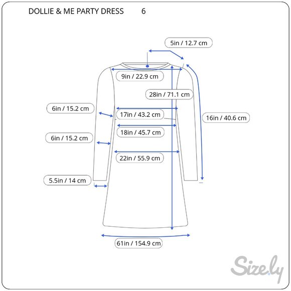 Dollie & Me Black Red Fancy Party Flared Swing Dress Girls 6 Lined Long Sleeve - Picture 3 of 9